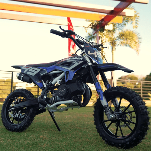 Mini Moto Infantil Laminha 49cc 2T Automática Azul