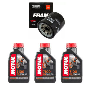 Kit 3 Óleo Motul 7100 20w50 + Filtro Fram PH6017a