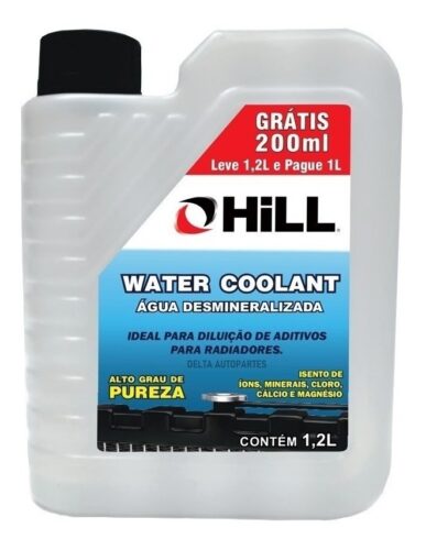 Água Desmineralizada 1,2l Hill Radiador- Alto Grau De Pureza