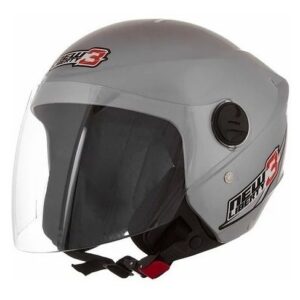 Capacete New Liberty Three Protork PRATA 60