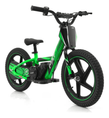 E-Biker Elétrica Aro 16 Verde Mxf - Infantil de 4 a 6 anos