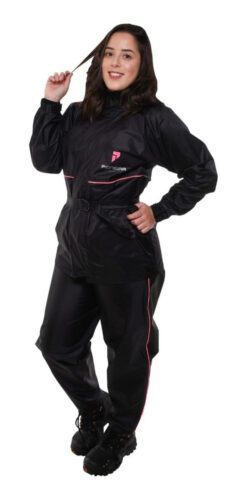 Capa De Chuva Pioneira Full Nylon Detalhe Rosa P M G Gg Ex