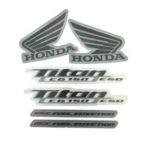Kit Jogo De Adesivo Titan 150 2011 Esd Prata - 985 Jotaesse