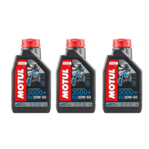 3 Óleo Motul 3000+ 20w50 4t Mineral -1L