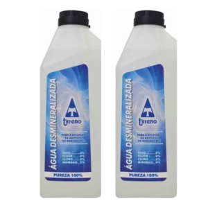 KIT 2l Água Desmineralizada Tirreno Pureza 100% - 1 Litro