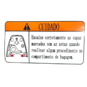 Adesivo Precaução Do Baú Lindy 125 Cbs Haojue Original