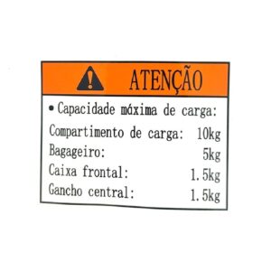Adesivo Precaução Lindy 125 Cbs/ Vr 150 Haojue Original