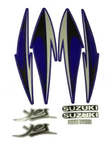 Kit Jogo De Adesivos Suzuki Yes 125 Azul 2007