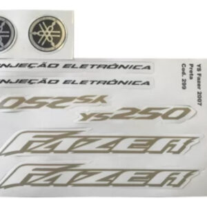 Kit Adesivo Completo Fazer 250 2007 Preta