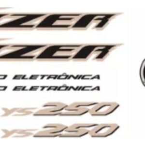Kit Adesivo Completo Fazer 250 2007 Vermelha