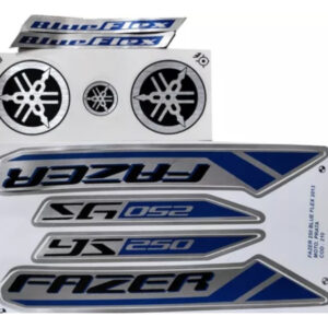 Kit Adesivo Completo Fazer 250 Blueflex 2013 Prata