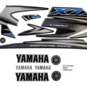 Kit Adesivo Completo Xtz 125 2006 Preta
