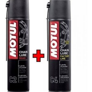 1 Motul C2 Chain Lube Road+ 1 Motul C4 Chain Lube Factory Line