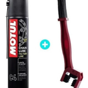 Motul C4 Chain Lube 400ml +Escova Limpa Corrente