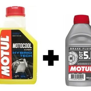 Óleo Fluido Freio Motul Dot 5.1 500ml + 2 Motocool Expert
