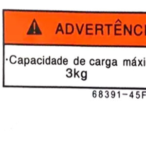 ADESIVO PRECAUÇÃO BAGAGEIRO GSR150 ORIGINAL SUZUKI