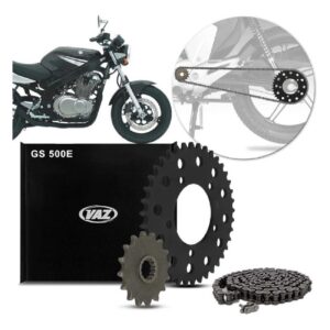 Kit Transmissão Suzuki Gs 500 1994 A 2008 Com Retentor Vaz