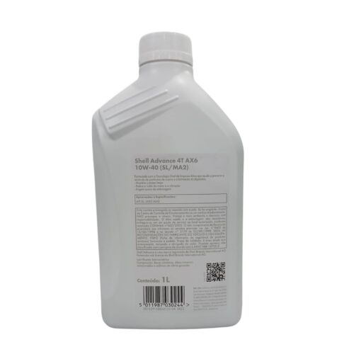 Óleo Para Moto Semissintético 10w40 Shell Advance Ax7