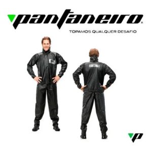 Capa de Chuva PVC Masculina Preto Tam P Pantaneiro