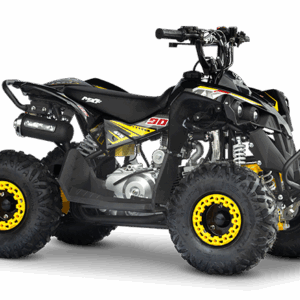 Mini Quadriciclo Infantil Thor 90cc Amarelo 4T Partida Elétrica Mxf