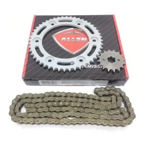 Kit Relação Corrente Coroa Pinhão Shineray Jet 49 Jet 50cc
