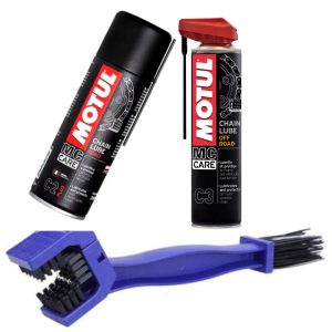 C2 Plus Chain Lube+ Escova De Corrente+ C3 CHAIN LUBE MOTUL