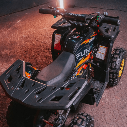 Mini Quadriciclo E-Flash 800W Amarelo Fun Motors - Infantil 3 a 6 anos