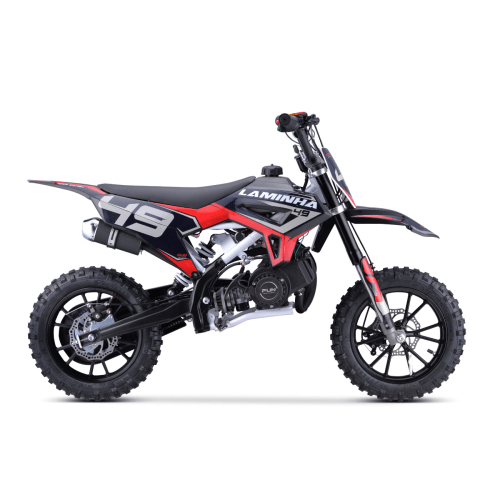 Mini Moto Infantil Laminha 49cc 2T Automática Vermelha