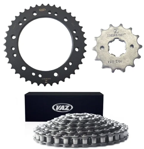 Kit Relação Transmissão Yamaha FZ15 Fazer 150 Completo Sem Retentor