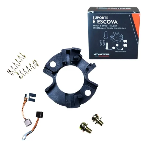 Suporte e Escovas Motor de Partida Magnetron YBR Factor Virago 250 XT225