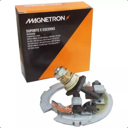 Suporte e Escovas Motor de Partida Magnetron CG 125 Titan Twister