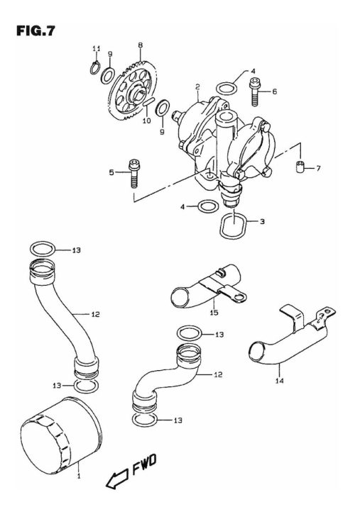 Engrenagem Bomba De Oleo 750t Srad 750f  Original Suzuki