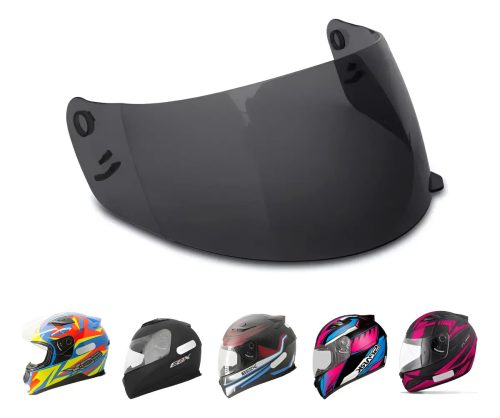 Viseira Capacete Ebf New Spark E E0x Anti Risco Fumê 2mm